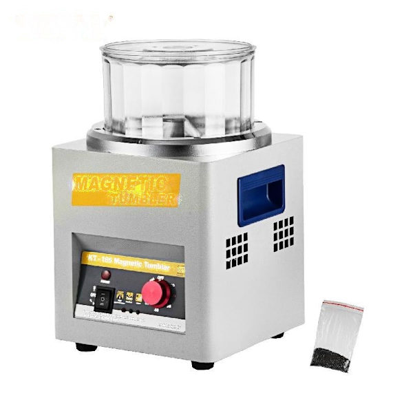 Magnetisk smyckespolerare med roterande trumma - 2000 RPM, PC-materialhink, Multifunktionellt panel (in Swedish)