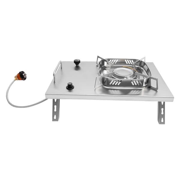 Utomhus Campingkök, 2600W Effekt, Rostfritt Stål, Bärbar Design,Silver