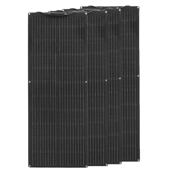 Flexibel solpanel, semi-flexibel design, hög effektivitet 24%, lämplig för utomhusbruk, 4 St 80W (320W)