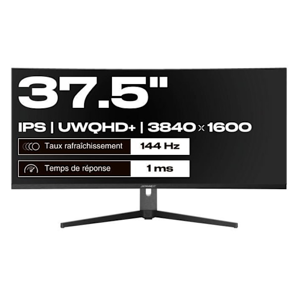 Kaareva PC-näyttö - JN-I375C144UQR-H - 37,5" - UWQHD+ - 144 Hz - USB-C 65W