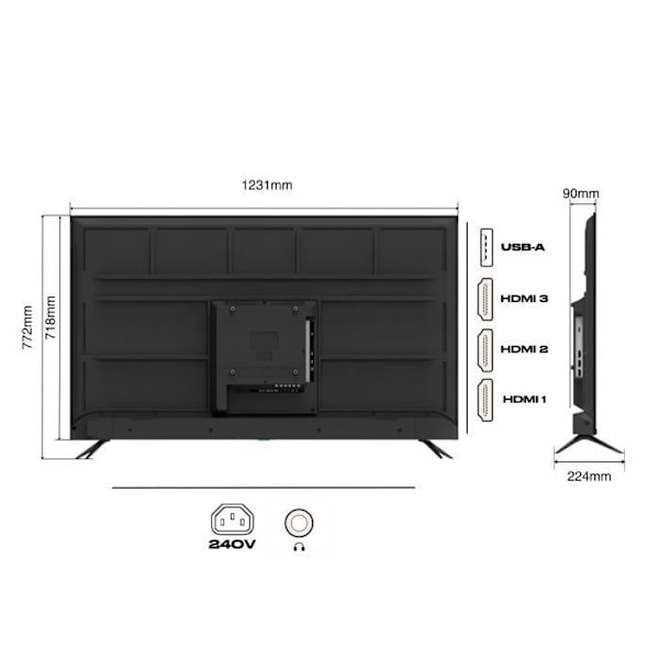 PC Skärm Stort Format | 55" | IPS | 4K UHD