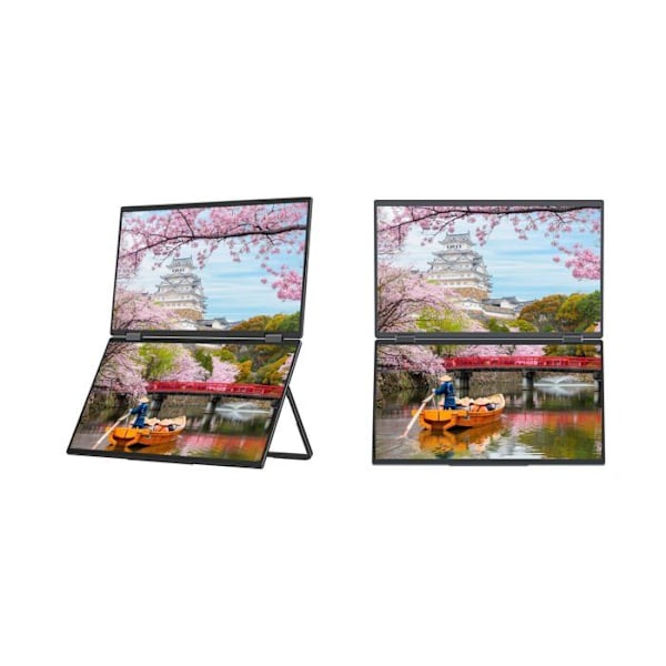 Dobbelt Skærm Mobil | 2 x 15,6" | IPS | FHD