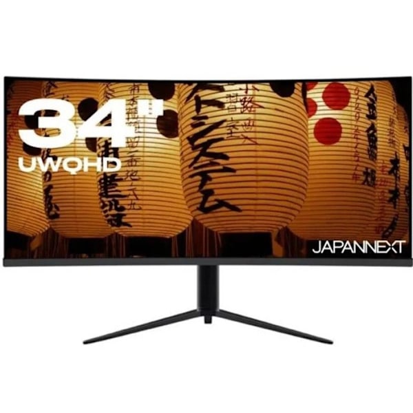 Kaareva PC-näyttö | 34" | UWQHD | IPS-paneeli | USB-C (+ lataus 65W)