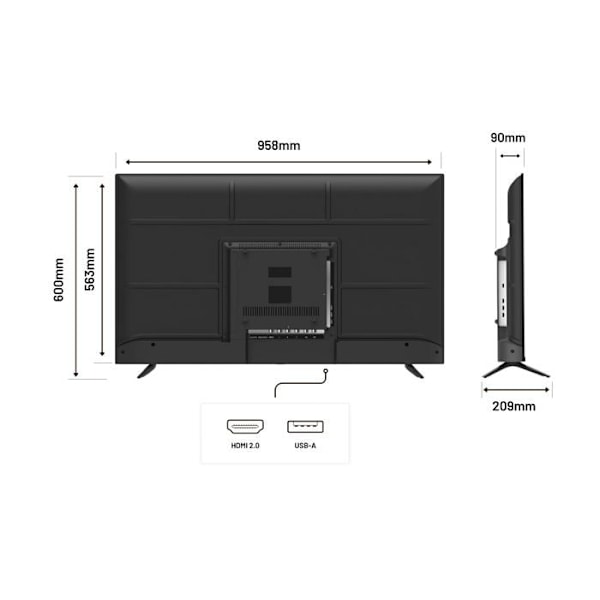 Skærm PC Stort Format | 43" | IPS | 4K UHD