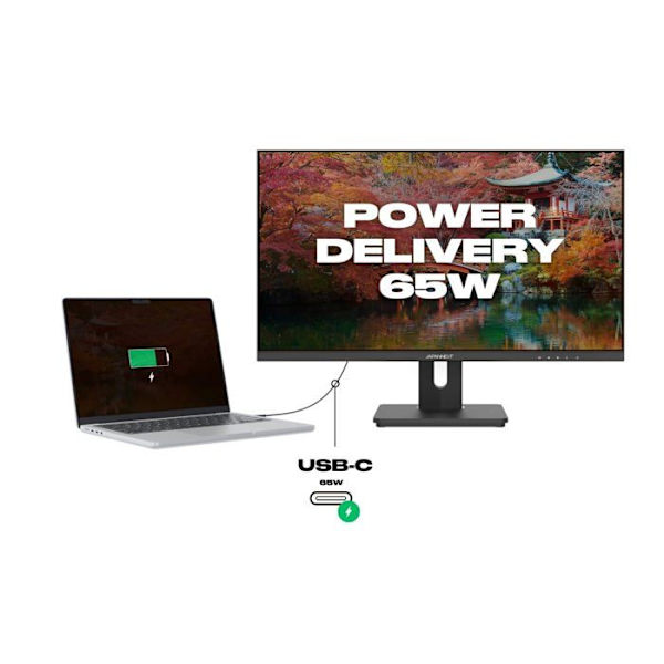 Työpöydän näyttö | 28" | 4K UHD | USB-C (+ lataus 65W)