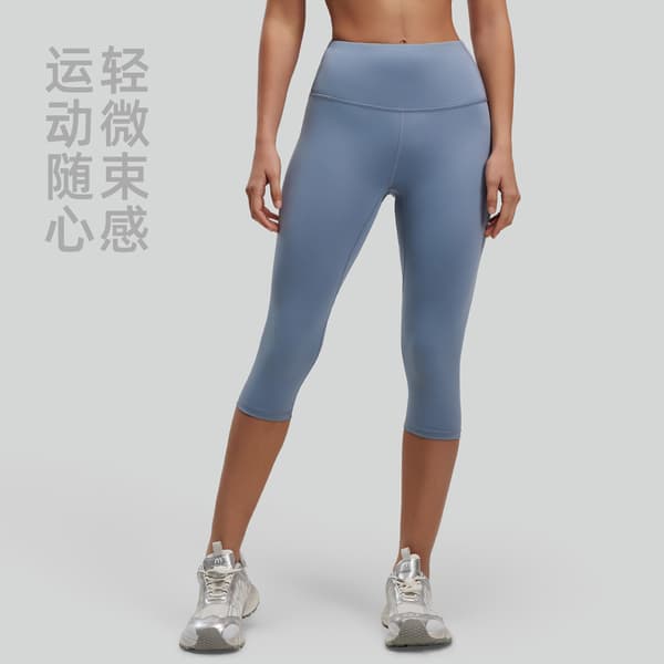 Højtaljede leggings til kvinder - Fuld længde Capri smørbløde yogabukser til træning og sport black S
