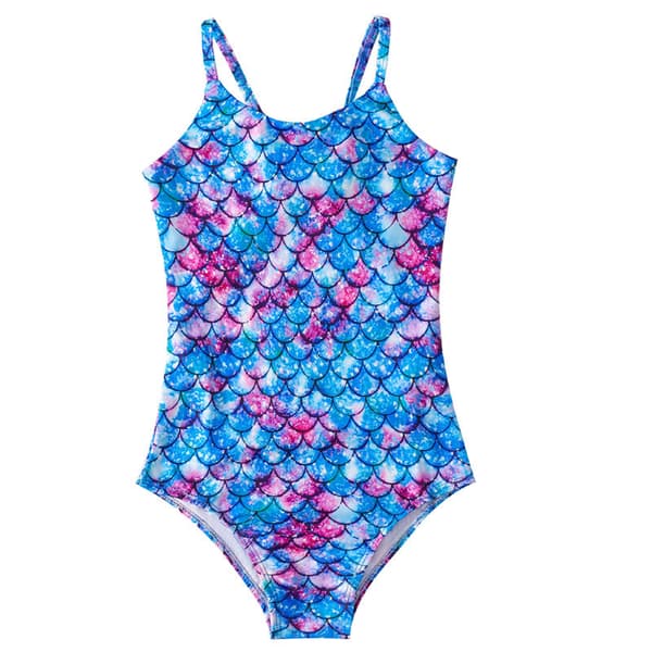 Flickbaddräkt Snabbtorkande Baddräkt i ett stycke Jumpsuit YY283 130cm=9-10Y