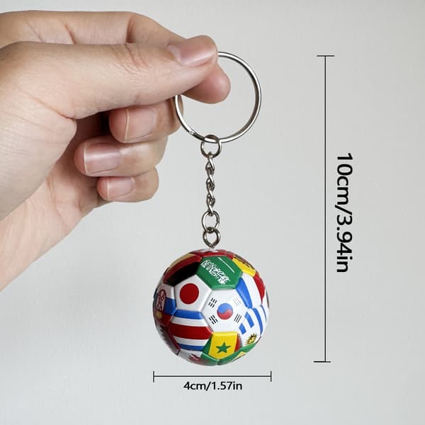 2026 Tillbehör Små presenter, Kreativ nyckelring Flag 1 PCS
