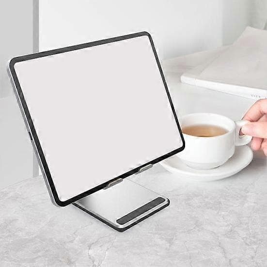Telefonholder Anti-Slip Rotationsbase 360-graders Støtte Stabil Sammenfoldelig Desktop Dovne Bærbar Tablet Støtte Silver