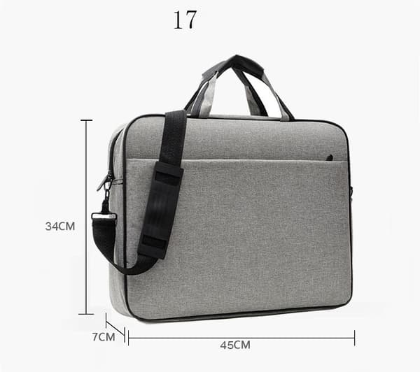 Computertaske Skuldertaske Grey 17 IN