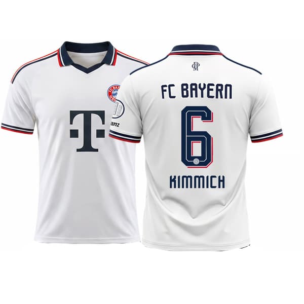 26-27 Bayern München Udebane NR.6 KIMMICH Fodboldtrøje Træningstop, S-2XL 6 S