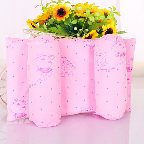 Babypute mot deformasjon Flat hode Babypute Pute Myk pink