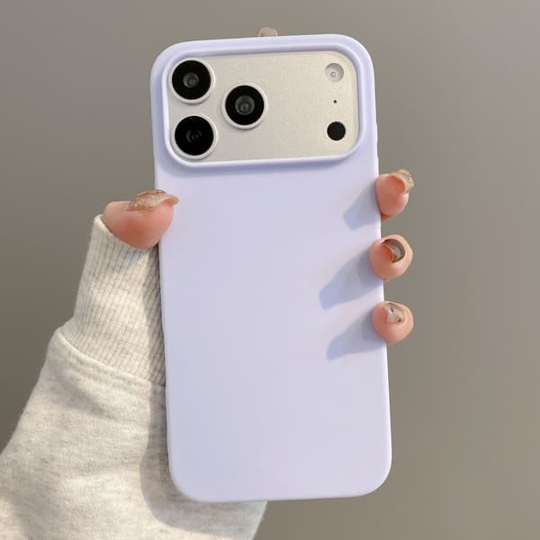 Fodral kompatibelt med iPhone, silikon TPU, repskydd Light Purple iphone 17pro