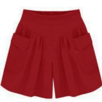 Kvinnor Mode Sommar Lösa Fritidsshorts Elastisk Midja Strandshorts Enfärgad Andningsbara Vida Ben Byxor blue 3XL