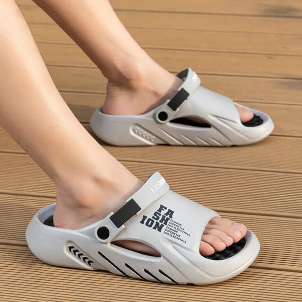 Sommar Herr Strand Casual Halkfri Mjuk Toffel White Green 44/45