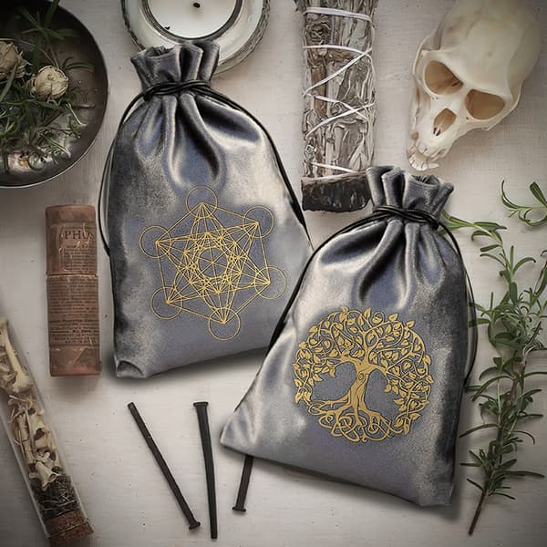 Flonel Tarot Rune Taske Terninger Snørepose Smykkeposer Arrangører Håndgavepose til Opbevaring af Brætspilkort ztd12 13*18 CM