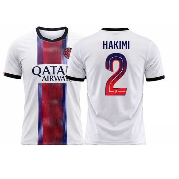 26-27 Paris Saint-Germain Bortefotballdrakt Treningstopp NR.2 HAKIMI, S-XXL 2 S