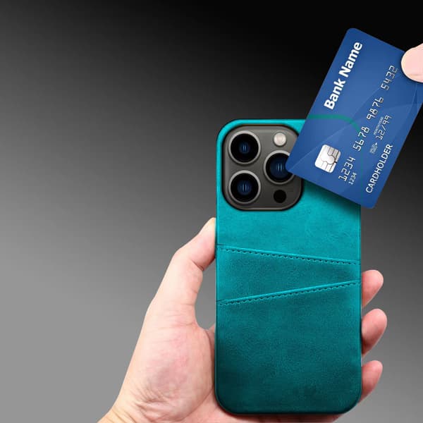 Kortholder kompatibel med iPhone 16 15 14 13 12 11 Pro Max deksel mobildeksel Red iphone15plus