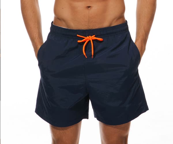 Menn Sommer Strand Uformell Kort Bukse Dark Blue 3XL