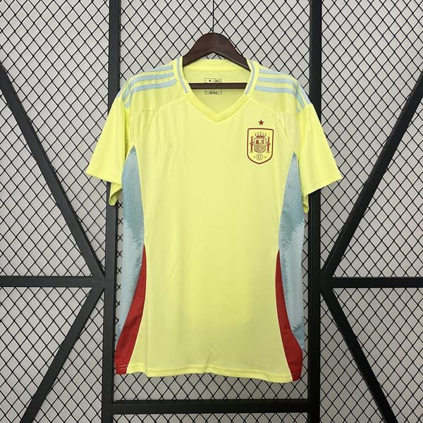 24-25 Spanien Bortafotbollströja Träningstopp, S-2XL Away XL