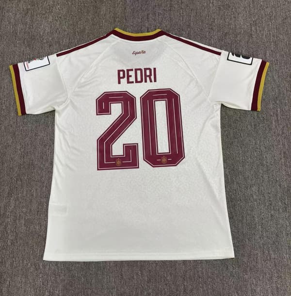 2026 Spanien Udebanetrøje Fodbold T-shirt S-2XL NO.19 L
