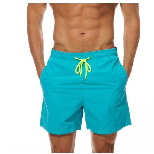Menn Sommer Strand Uformell Kort Bukse Dark Blue L
