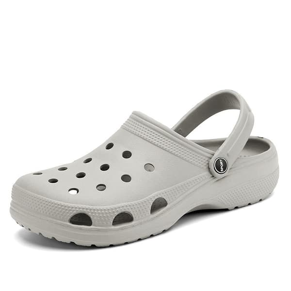 Komfortable hjemmesko til mænd, åndbare holdbare hjemmesko til indendørs udendørs strandhave, sommer grey 42