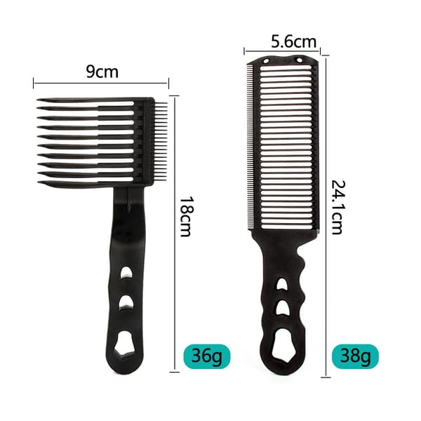 Barber Fade Kammer Hår Sikkerhetskam Buet Kam White