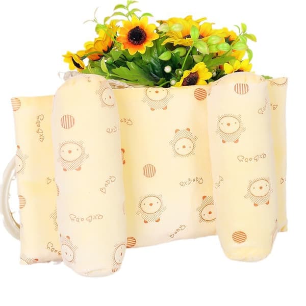 Babypute mot deformasjon Flat hode Babypute Pute Myk yellow