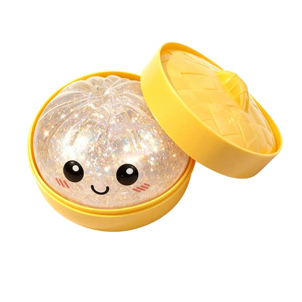 Glitter Dumpling, Glitter Dumpling Squishy Box, Dumplings Squishy, Angstdempende Fidget, Myk Klemme Dekompresjonsdag Color