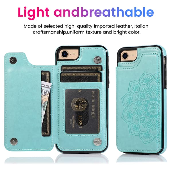 iPhone-deksel med kortholder, blomstret magnetisk flippdeksel til iPhone lommebokdeksel for kvinner Rose Gold iphone16 pro