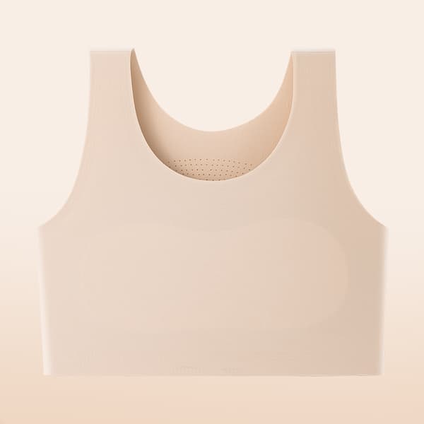 Sømløs brystvest for kvinner, pustende M-3XL Skin M