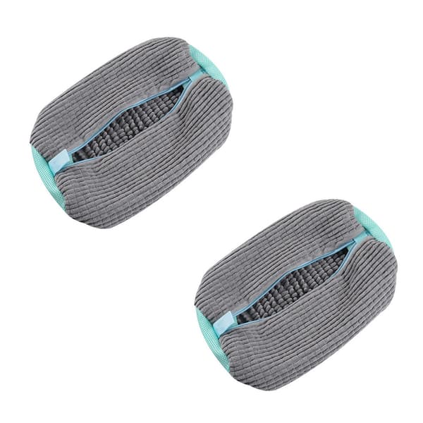 2 stk. vaskeposer til vaskemaskine genanvendelige rengøringsnetposer til sneakers Yellow 2PCS
