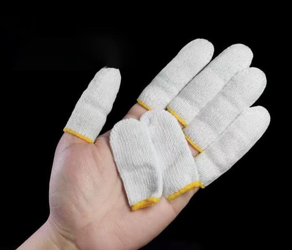 50 st fingertoppar i bomull, fingerskydd 50PCS