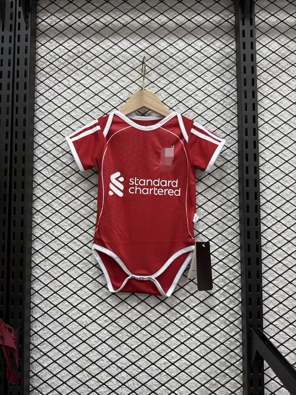 25-26 Liverpool Koti Lyhythihainen Vauvan Jalkapallobody Home 9#