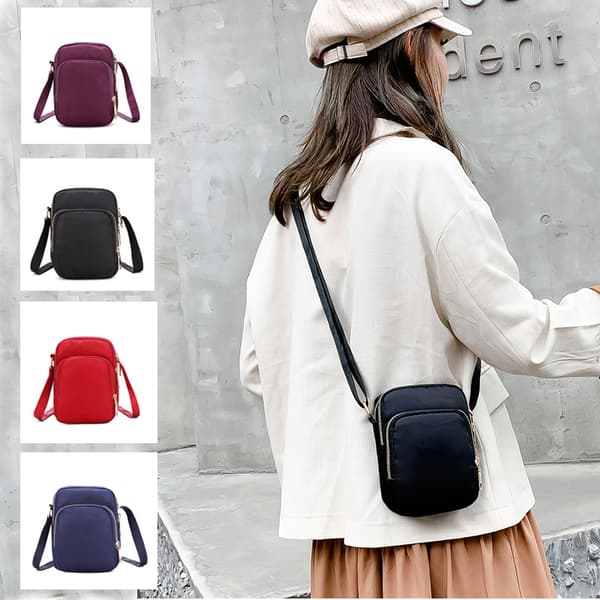 Minipuhelinkotelon olkalaukku Black