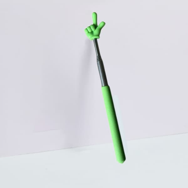 Teleskopisk Lärarpekare Mini Hand Klassrum Och Pekare Presentation Finger Green