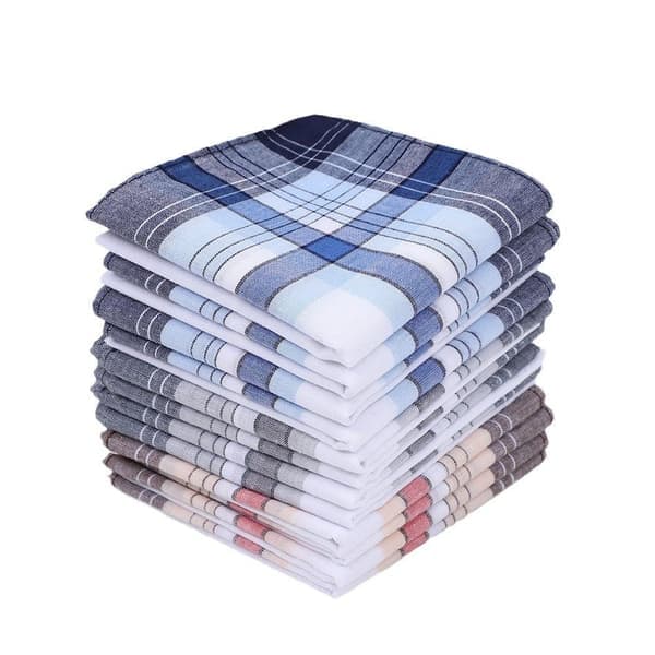 12-pakning Herreklær Bomull 40x40 cm, Bomullsklut 12 PCS