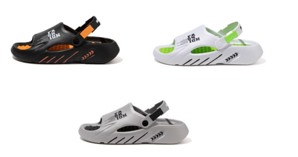 Sommar Herr Strand Casual Halkfri Mjuk Toffel Grey Black 40/41