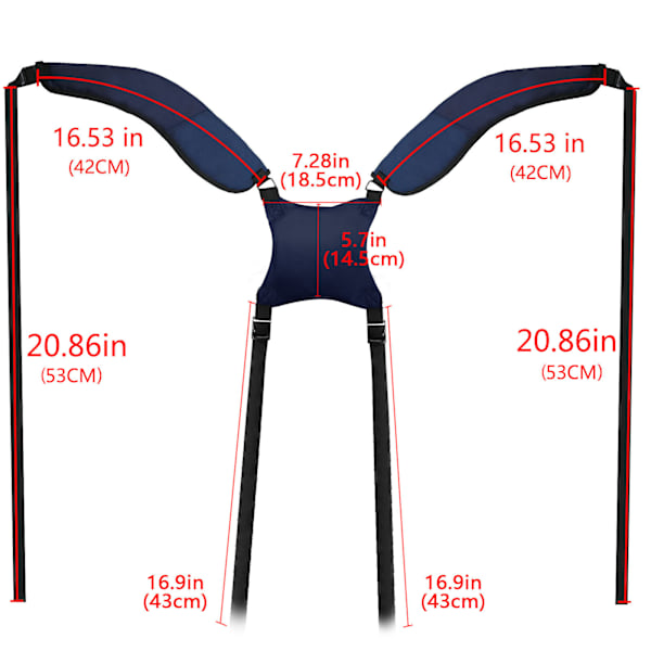 Bärbar Golf Axelrem Golfbagrem Kompatibel Axelrem black