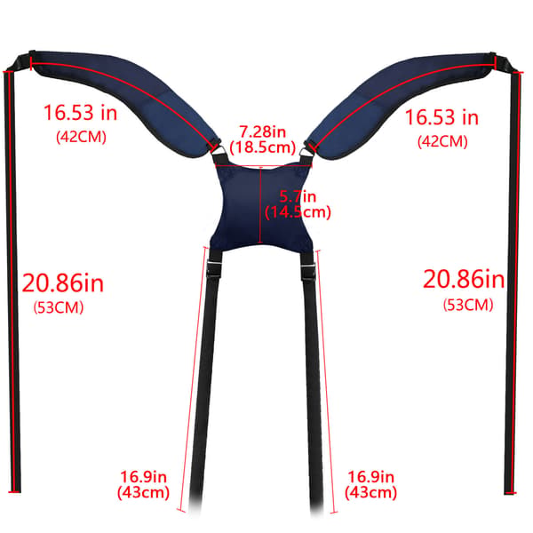 Bærbar Golf Skulderrem Golfbag Rem Kompatibel Skulderrem black