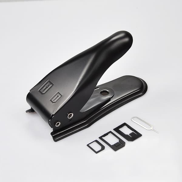 Dobbelt SIM-kortskærere Micro SIM-kortskærere Micro-kortskærere Black