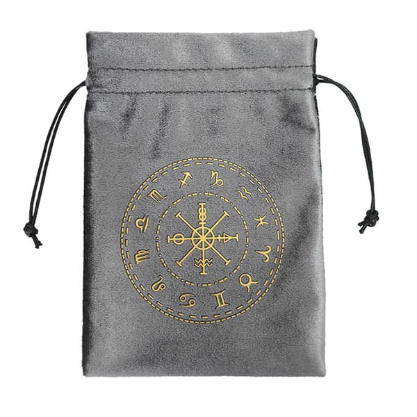 Flonel Tarot Rune Taske Terninger Snørepose Smykkeposer Arrangører Håndgavepose til Opbevaring af Brætspilkort ztd11 13*18 CM