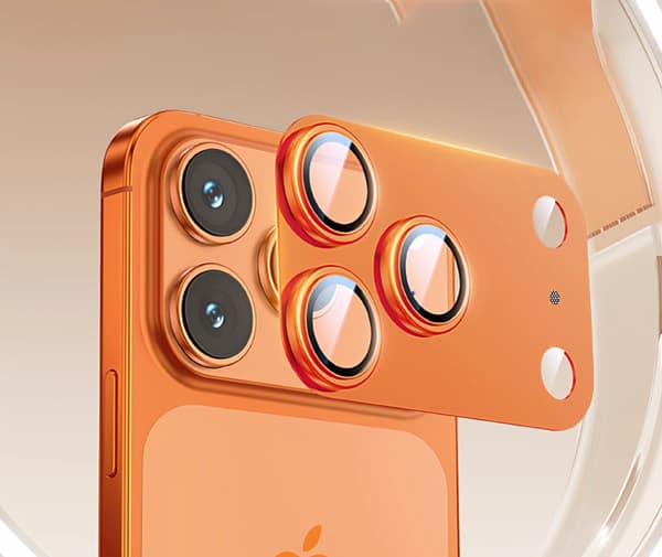Kameraskydd i härdat metallglas för iPhone 17 Pro Max - Linsskydd i legering, linsring, kompatibel med iPhone 17 Pro Max Black iPhone 17PROMAX