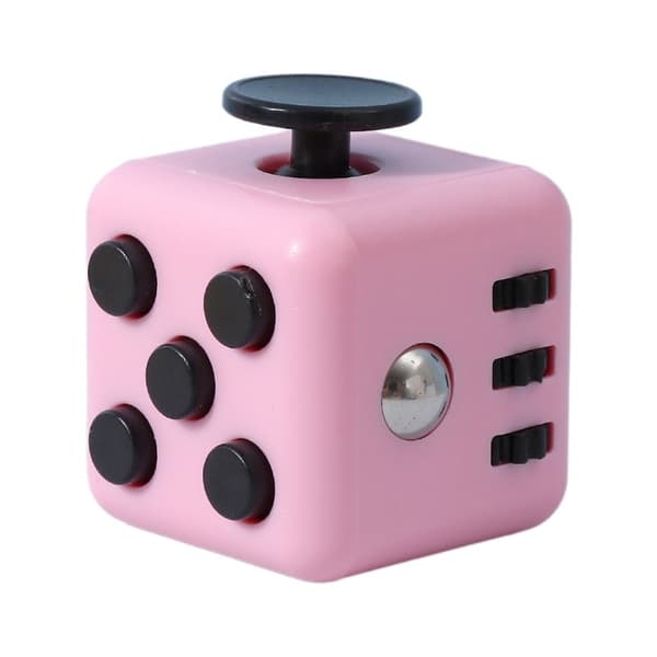 Fidget Cube Leksak Stress Ångestlindrande Leksak Black Red