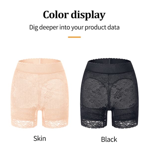 Butt Lifter Løftende Push-up Shapewear Undertøj S-2XL Black S