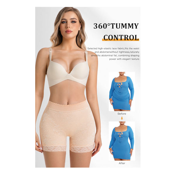 Butt Lifter Lyftande Push-up Shapewear Underkläder S-2XL Black S