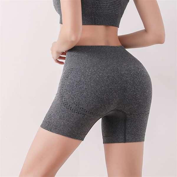 Slankende yogabukser for kvinner med magekontroll og høyt liv deep grey S/M