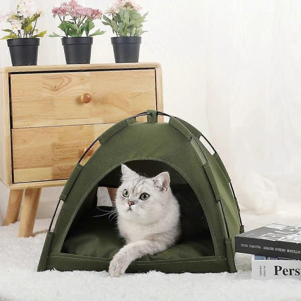 Husdjurstält Säng Katt Hemtillbehör Varm Kudde Möbler Soffa Korg Säng Litet Husdjurstält grey S:35x35cm