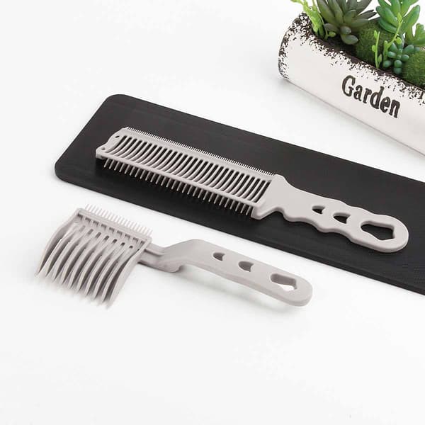 Barber Fade Kammer Hår Sikkerhetskam Buet Kam Grey